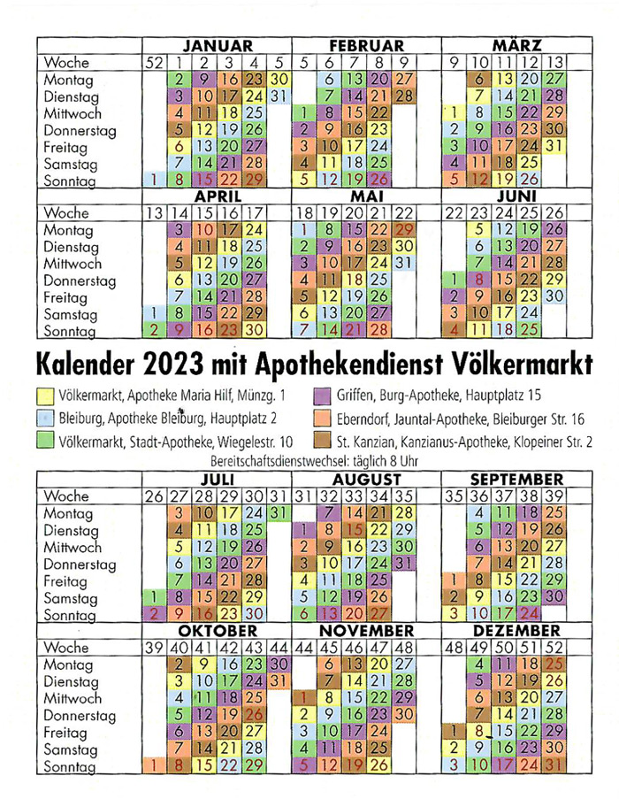 nachtdienstkalender 2023